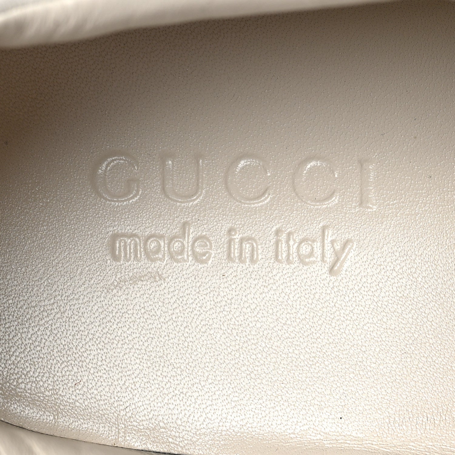 Gucci Calfskin Web Printed Mens Rhyton Sneakers 10 Mystic White 8 of 9