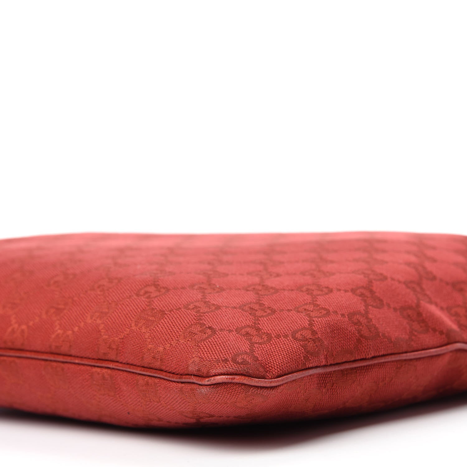 Gucci Monogram Medium Flat Messenger Bag Red 7 of 12