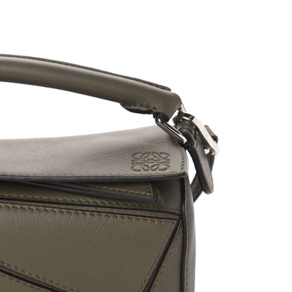Loewe Calfskin Mini Puzzle Bag Khaki Green 10 of 10