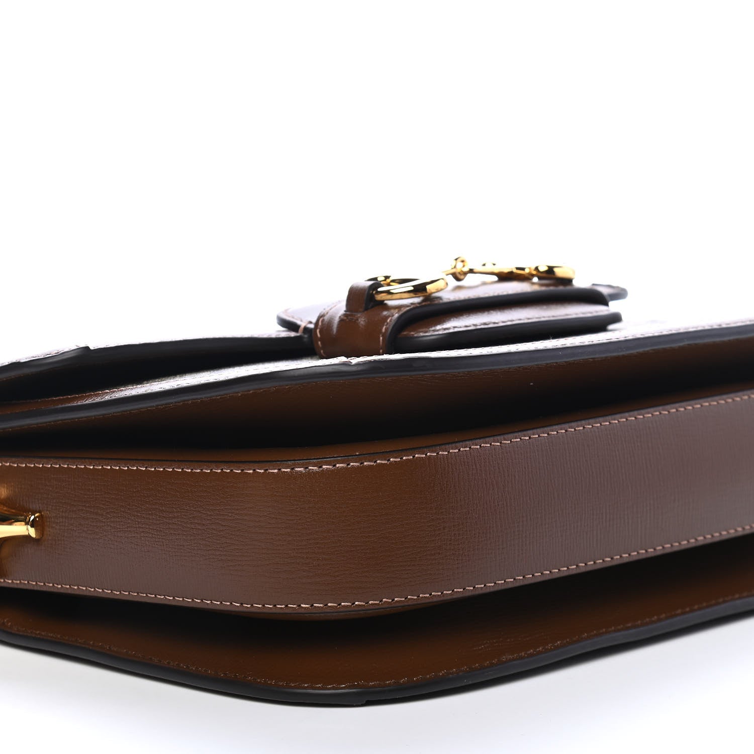 Gucci GG Supreme Monogram Horsebit 1955 Shoulder Bag Beige Brown Sugar 8 of 9