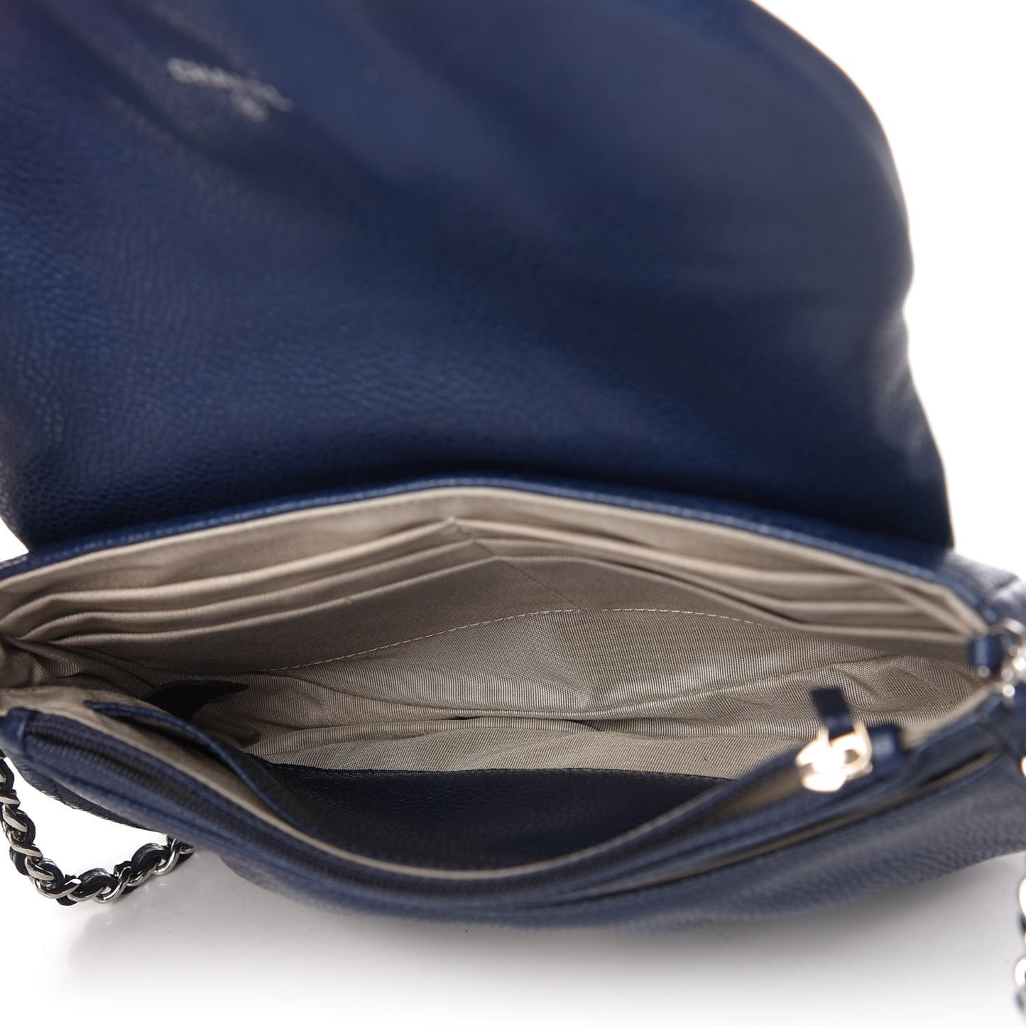Caviar Half Moon Wallet On Chain WOC Navy