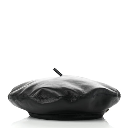 Christian Dior Lambskin D-Dream Beret 58 Black 4 of 8