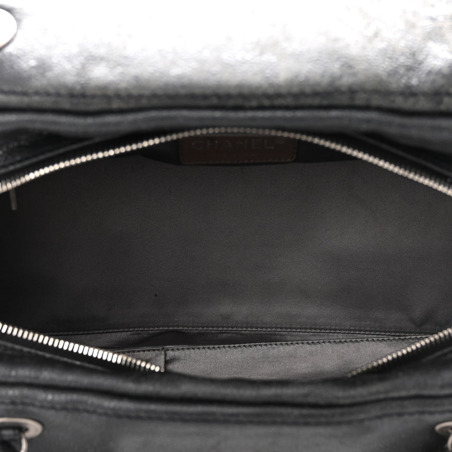 Glazed Caviar Coco Rider Bowling Bag Black