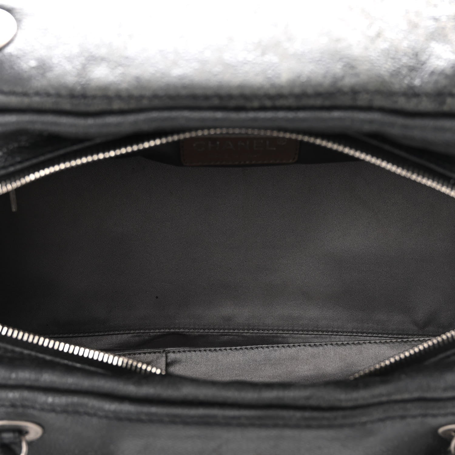 Chanel Glazed Caviar Coco Rider Bowling Bag Black 5 of 12