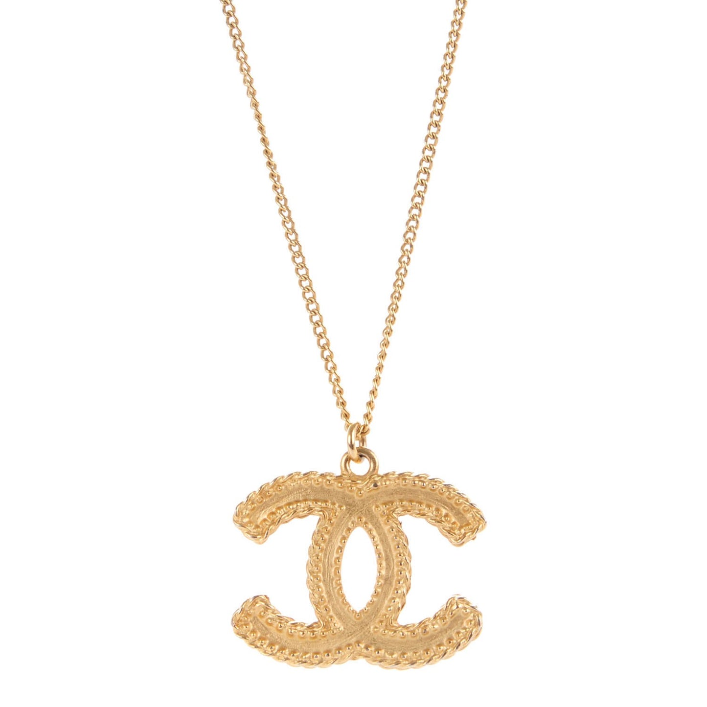 CC Pendant Necklace Gold
