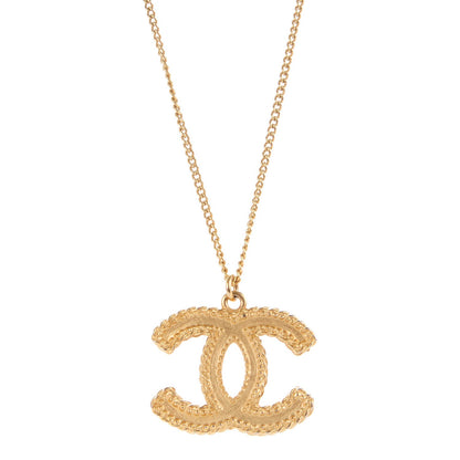 Chanel CC Pendant Necklace Gold 1 of 4