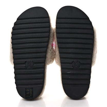 Louis Vuitton Shearling Paseo Flat Comfort Mule 37 Beige 5 of 7