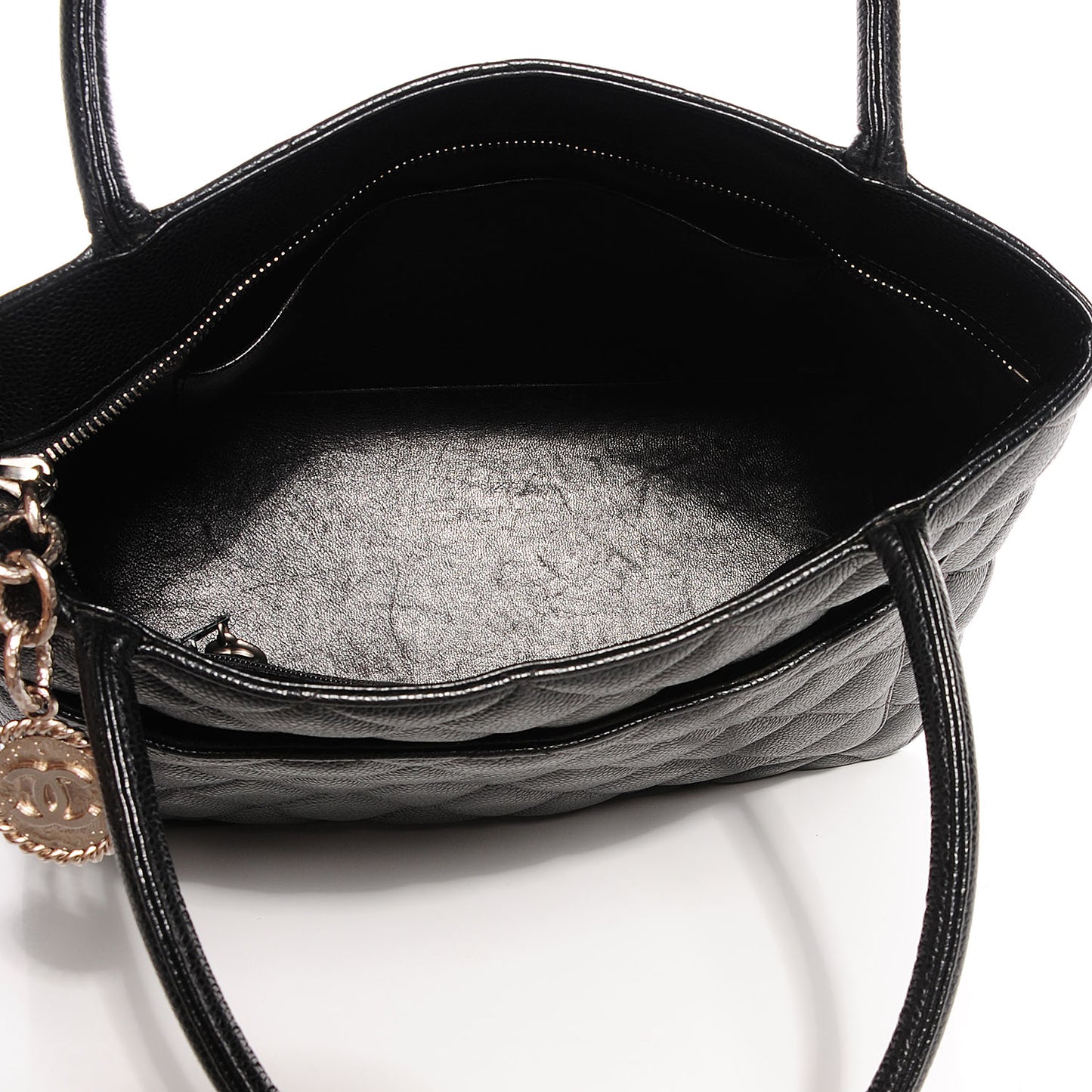 Caviar Medallion Tote Black
