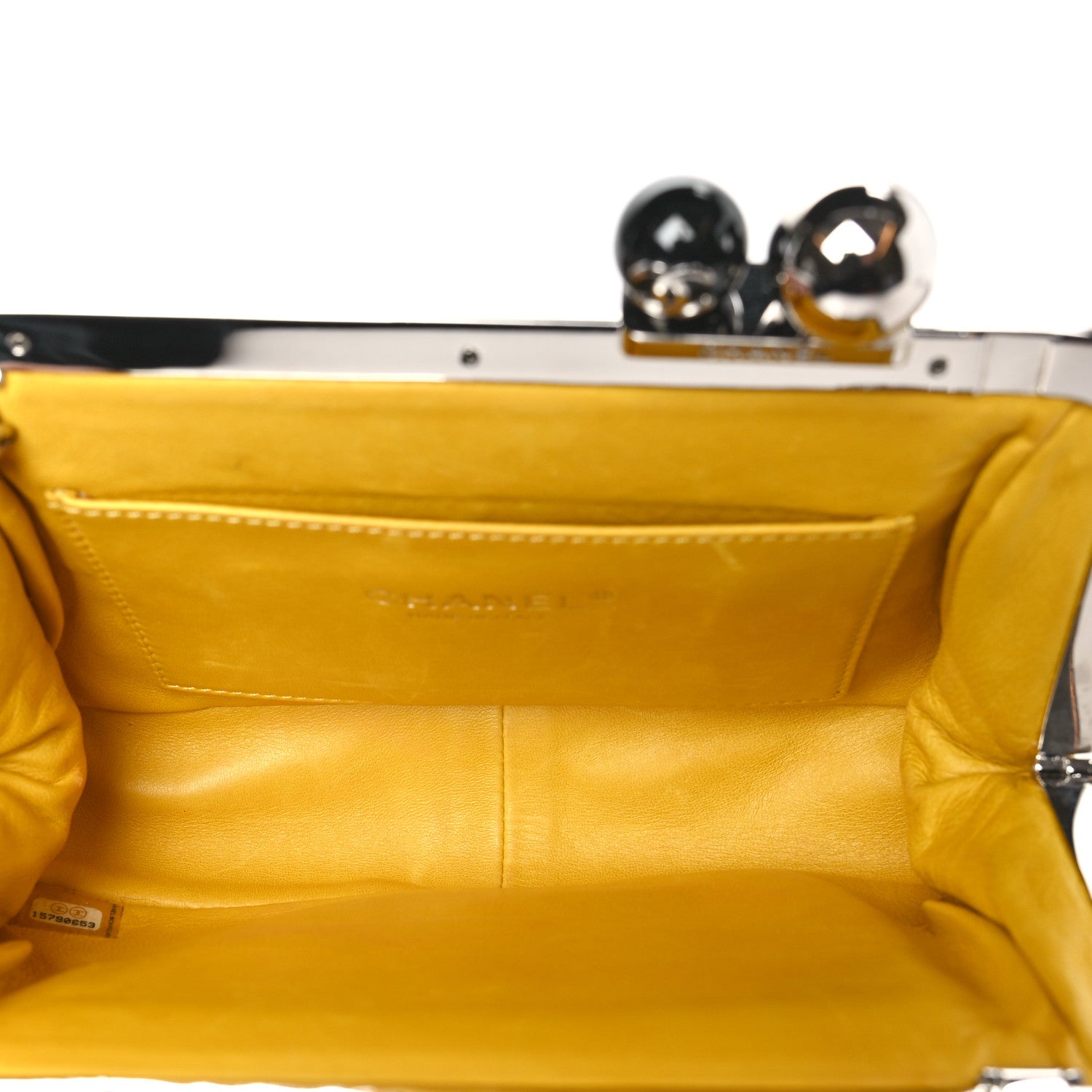 Chanel Stingray Degrade Frame Clutch Yellow 5 of 12