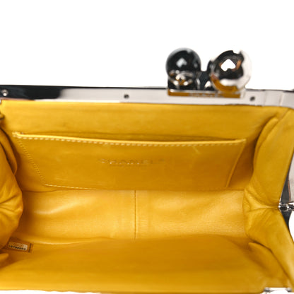 Chanel Stingray Degrade Frame Clutch Yellow 5 of 12