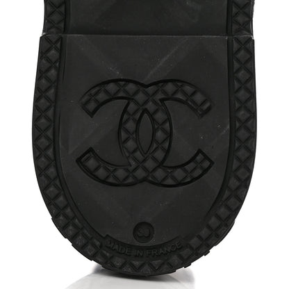 Chanel Rubber CC Short Rain Boots 39 Black 7 of 17