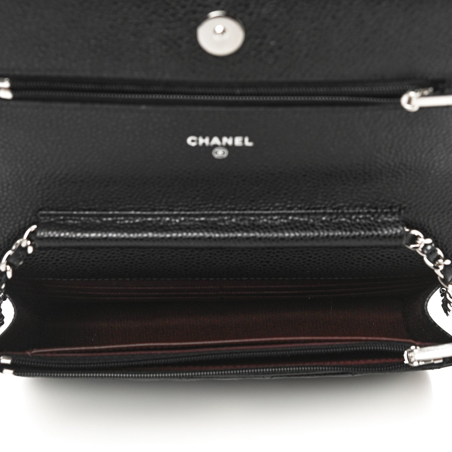 Chanel Caviar Quilted Wallet On Chain WOC Black 5 of 12