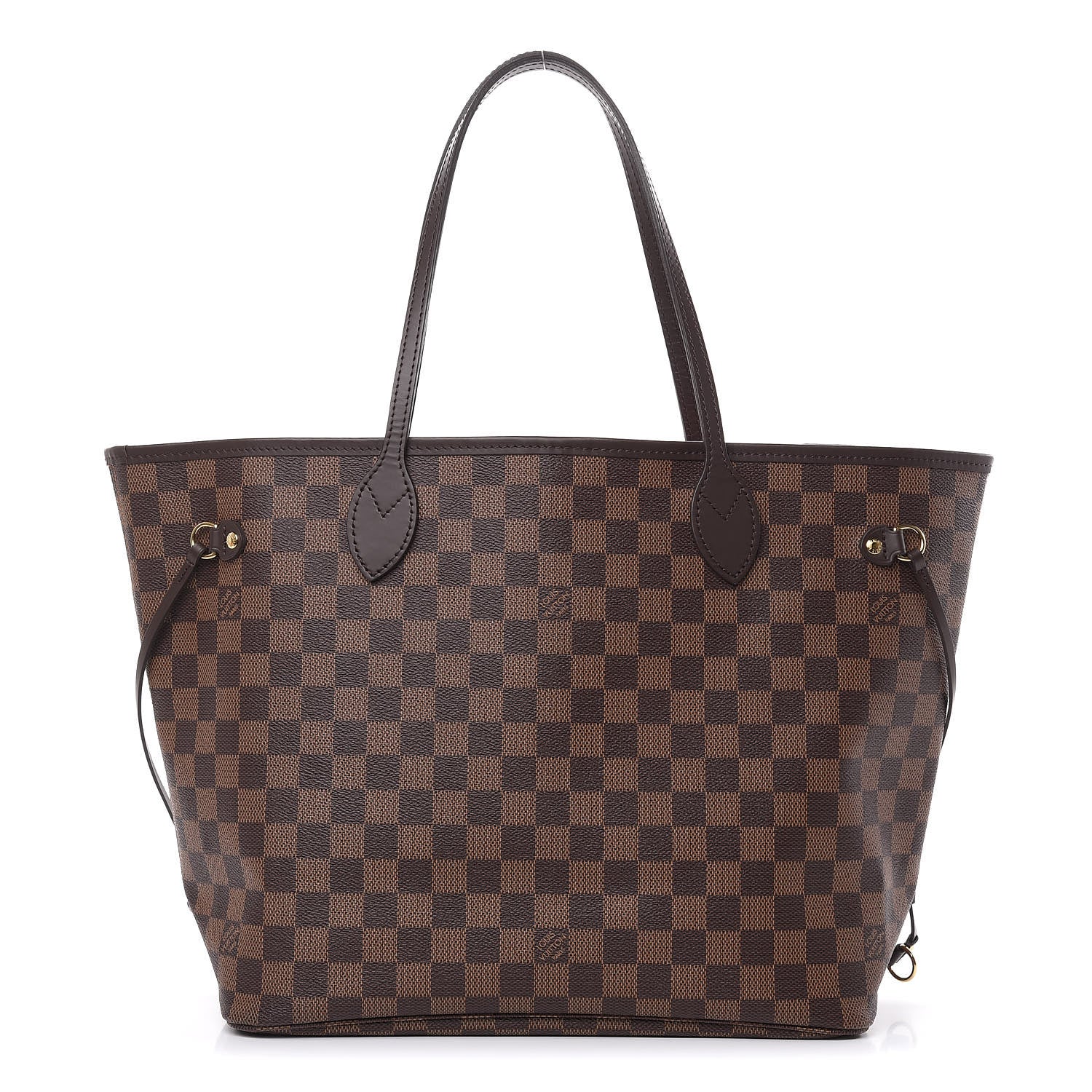 Louis Vuitton Damier Ebene Neo Neverfull MM Rose Ballerine 1 of 10