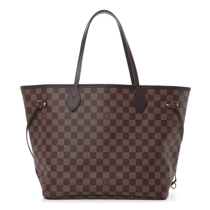 Louis Vuitton Damier Ebene Neo Neverfull MM Rose Ballerine 1 of 10