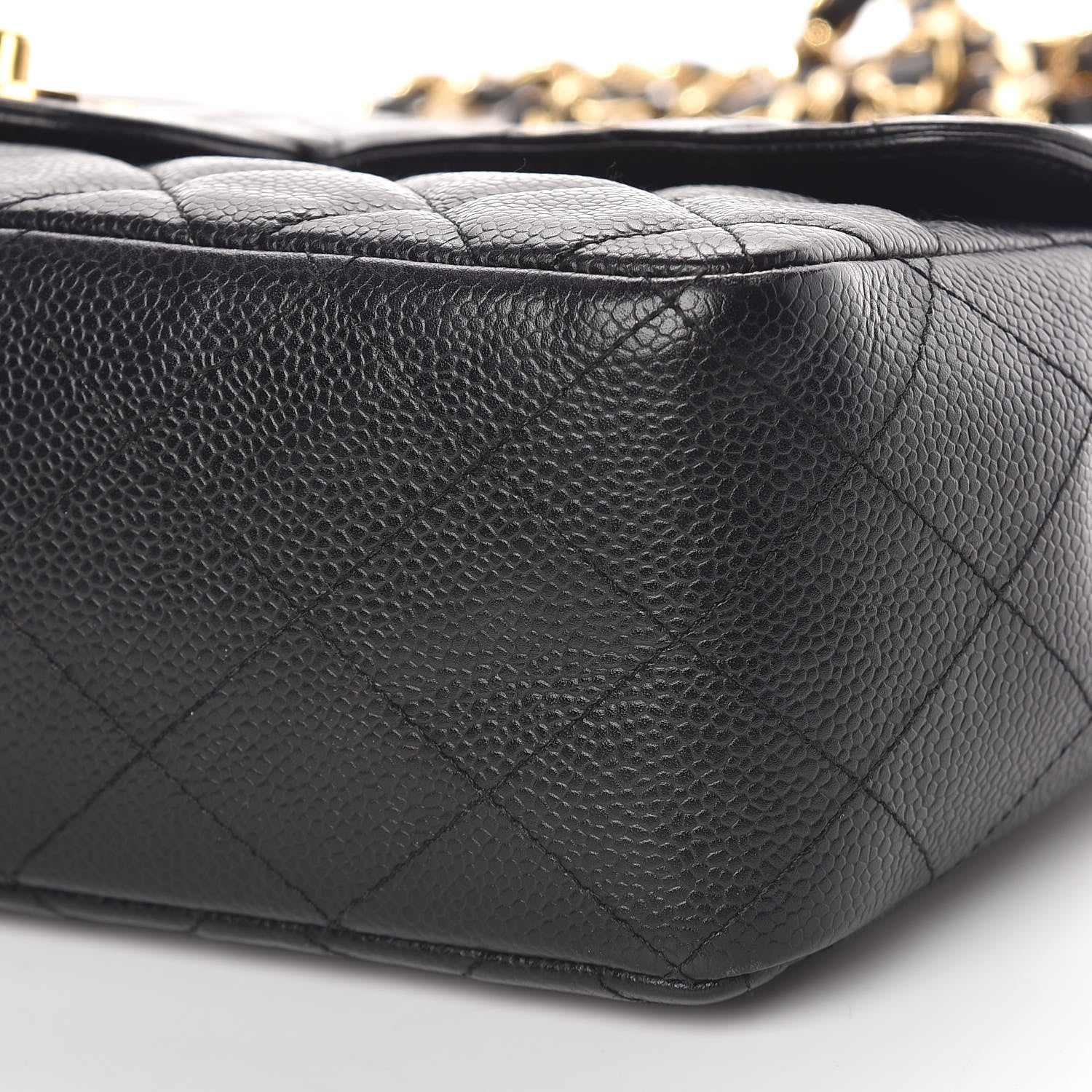 Chanel Caviar Quilted Jumbo Single Flap Black 7 of 11