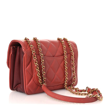 Chanel Lambskin Quilted Bi-Color Small Coco Vintage Flap Pink 3 of 14