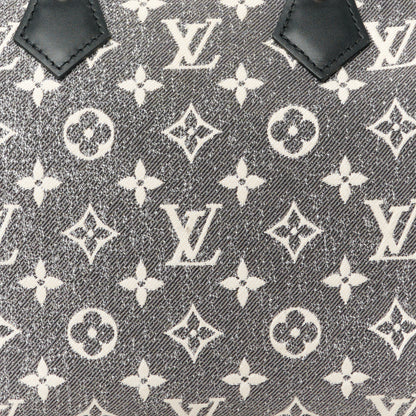 Louis Vuitton Denim Monogram Jacquard Speedy Bandouliere 25 Black 9 of 11