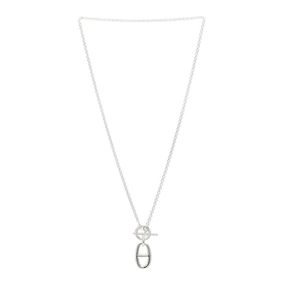 Hermes Sterling Silver Amulette Chaine d'Ancre Necklace 2 of 4