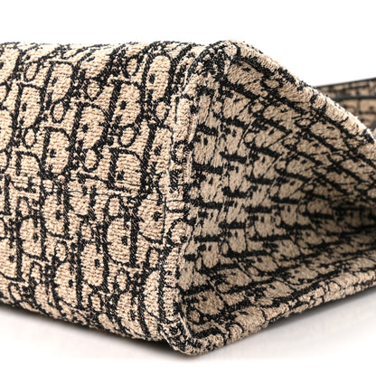 Christian Dior Cotton Oblique Large Spongy Book Tote  Beige Black 9 of 9