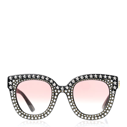 Gucci Acetate Stars Cat Eye Sunglasses GG0116S Black 3 of 4