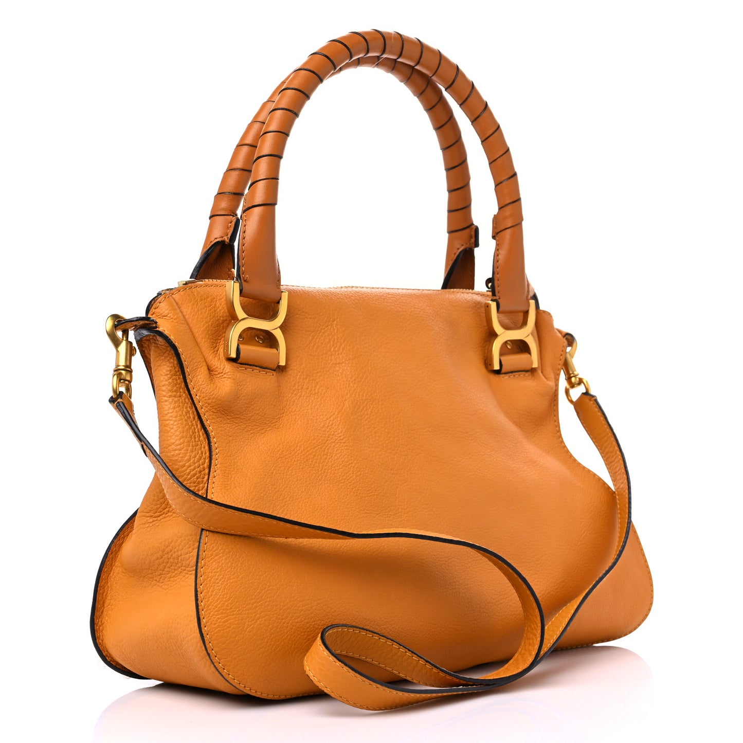 Calfskin Medium Marcie Satchel Sugar