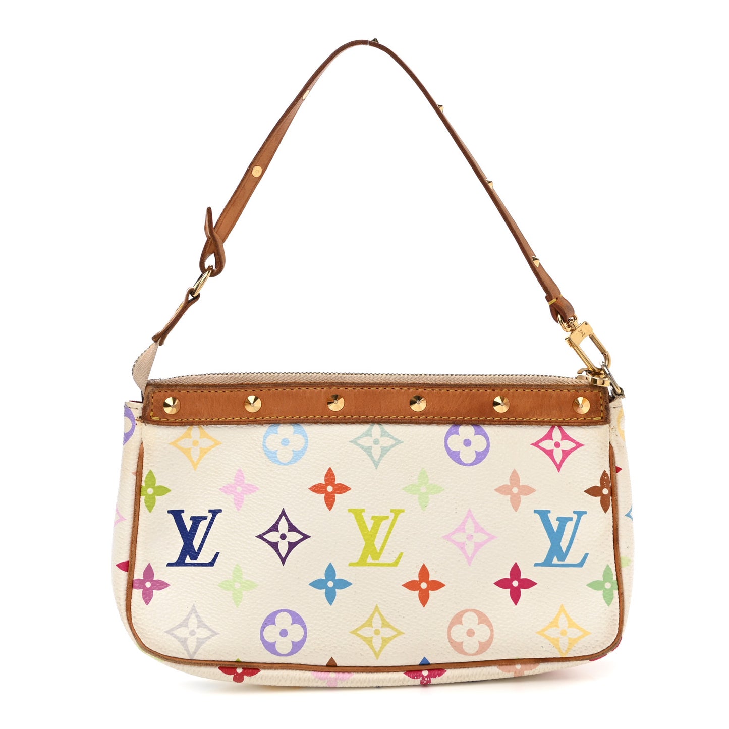 Monogram Multicolor Pochette Accessories White