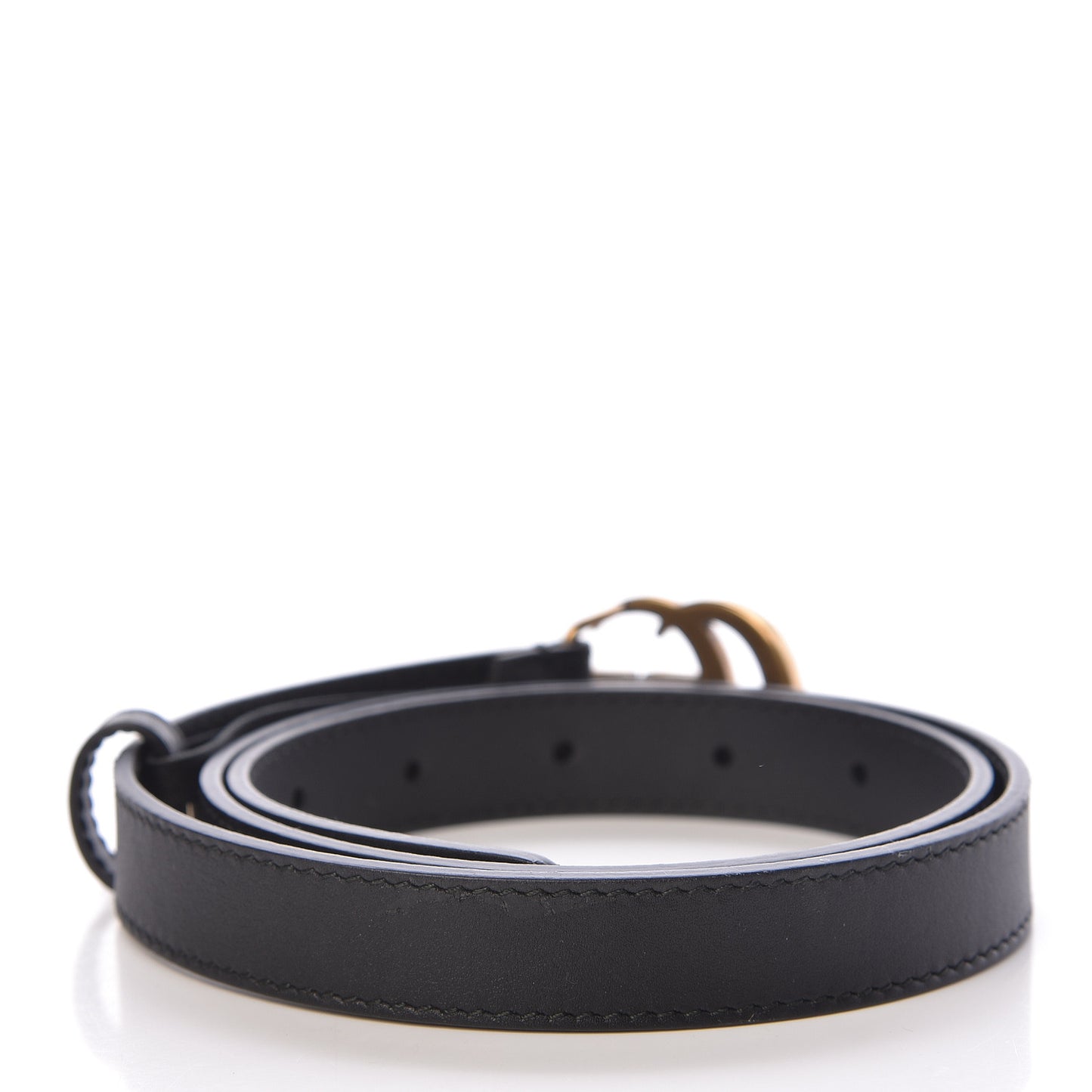 Calfskin Double G 20mm Belt 75 30 Black