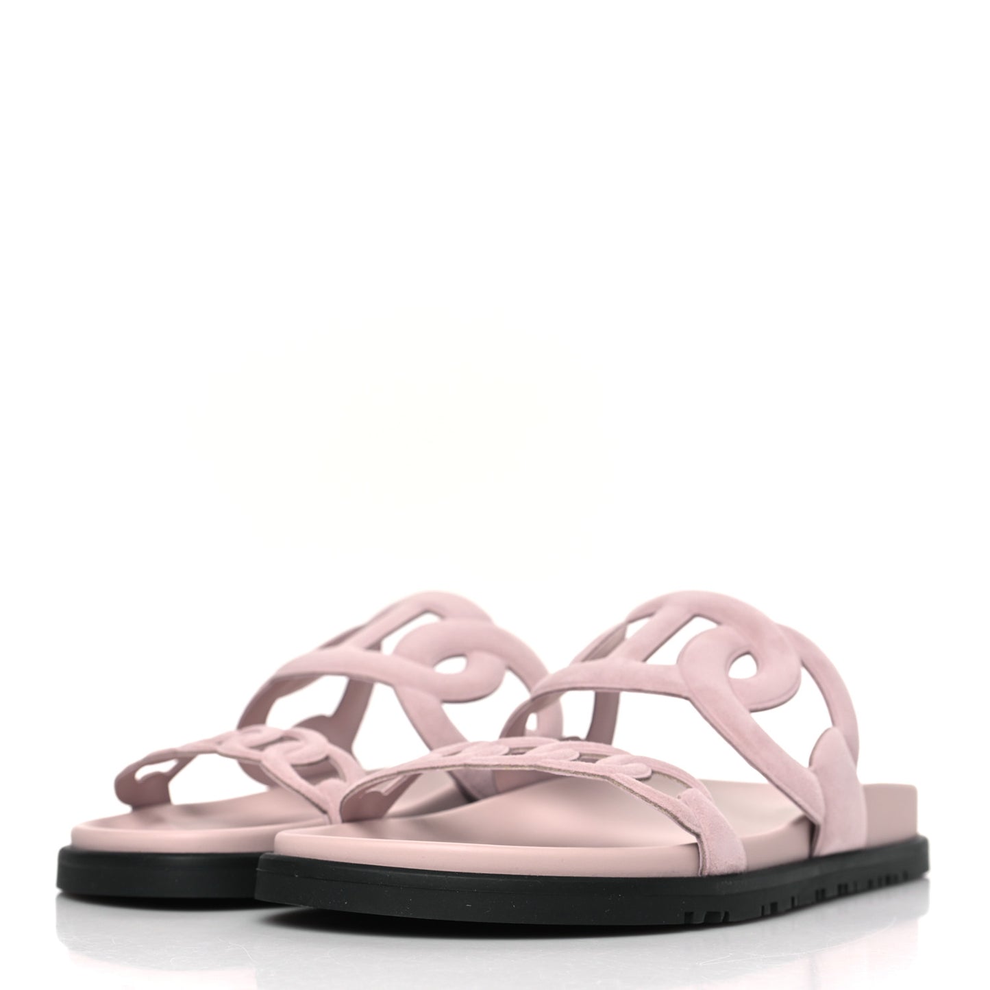 Suede Goatskin Extra Sandals 38.5 Rose Porcelain