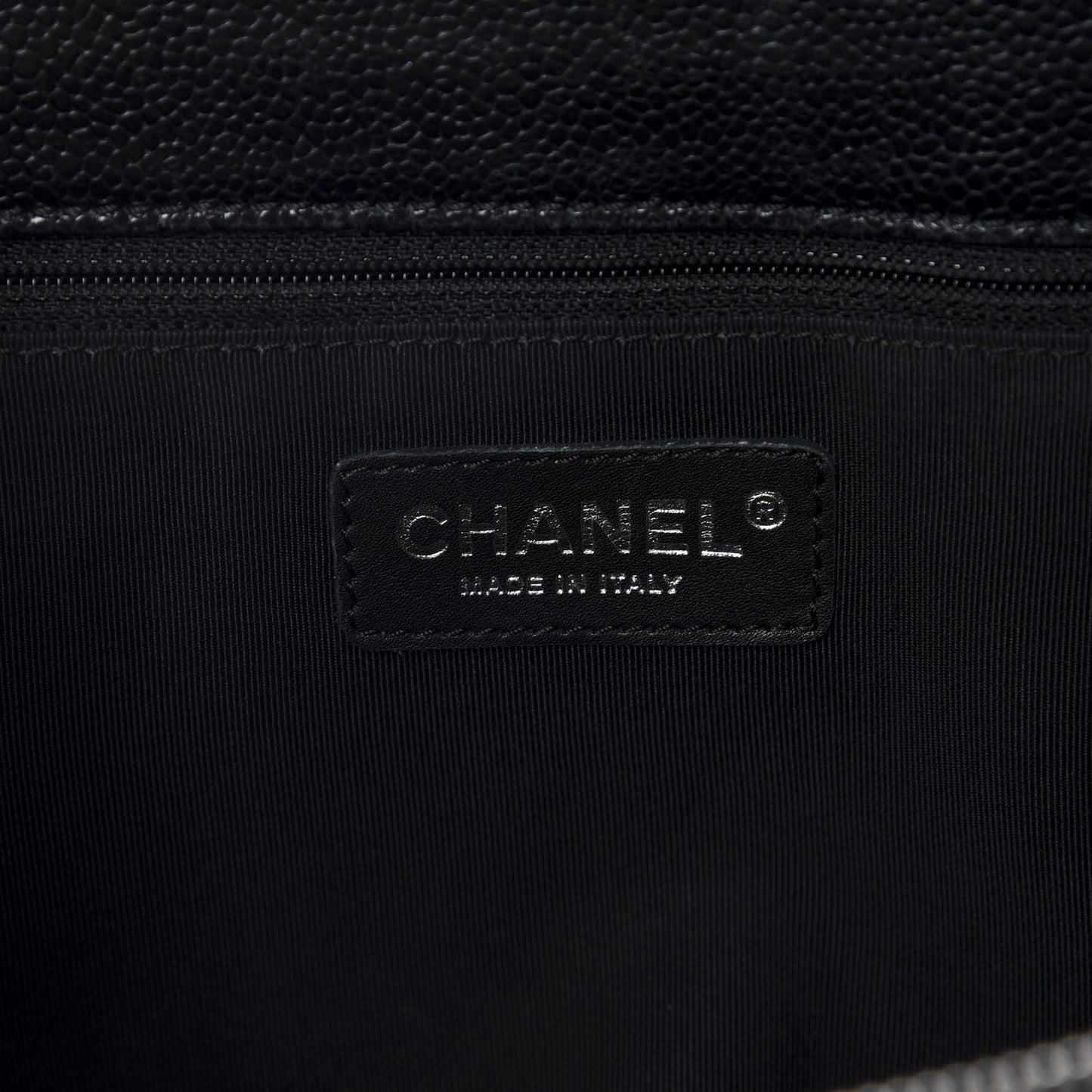 Caviar Quilted Grand Shopping Tote GST Black