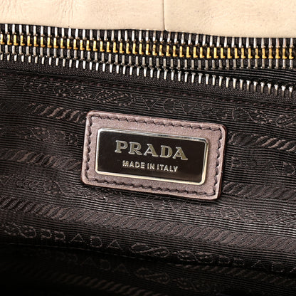 Prada Glace Calfskin Zippers Satchel  Ardesia Fumo 6 of 9