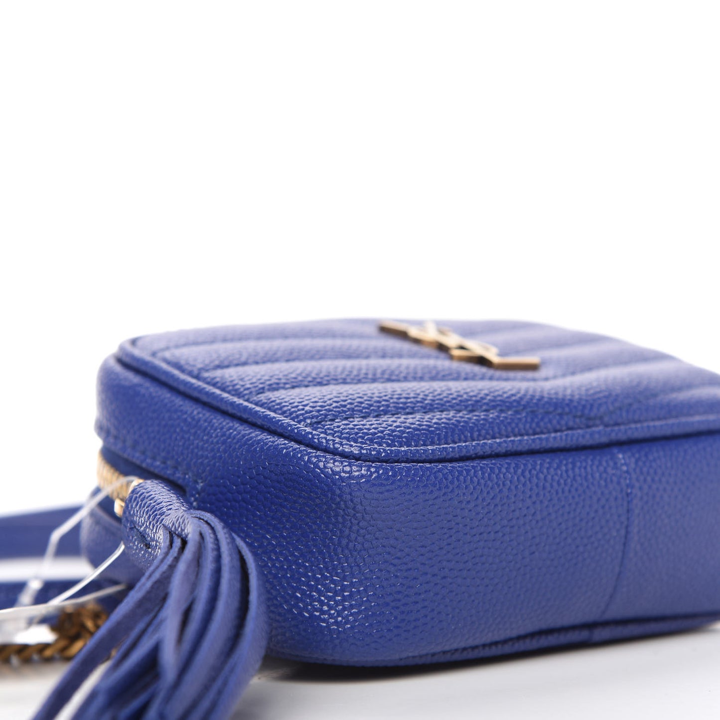 Grain De Poudre Matelasse Monogram Baby Lou Camera Bag Sapphire Blue