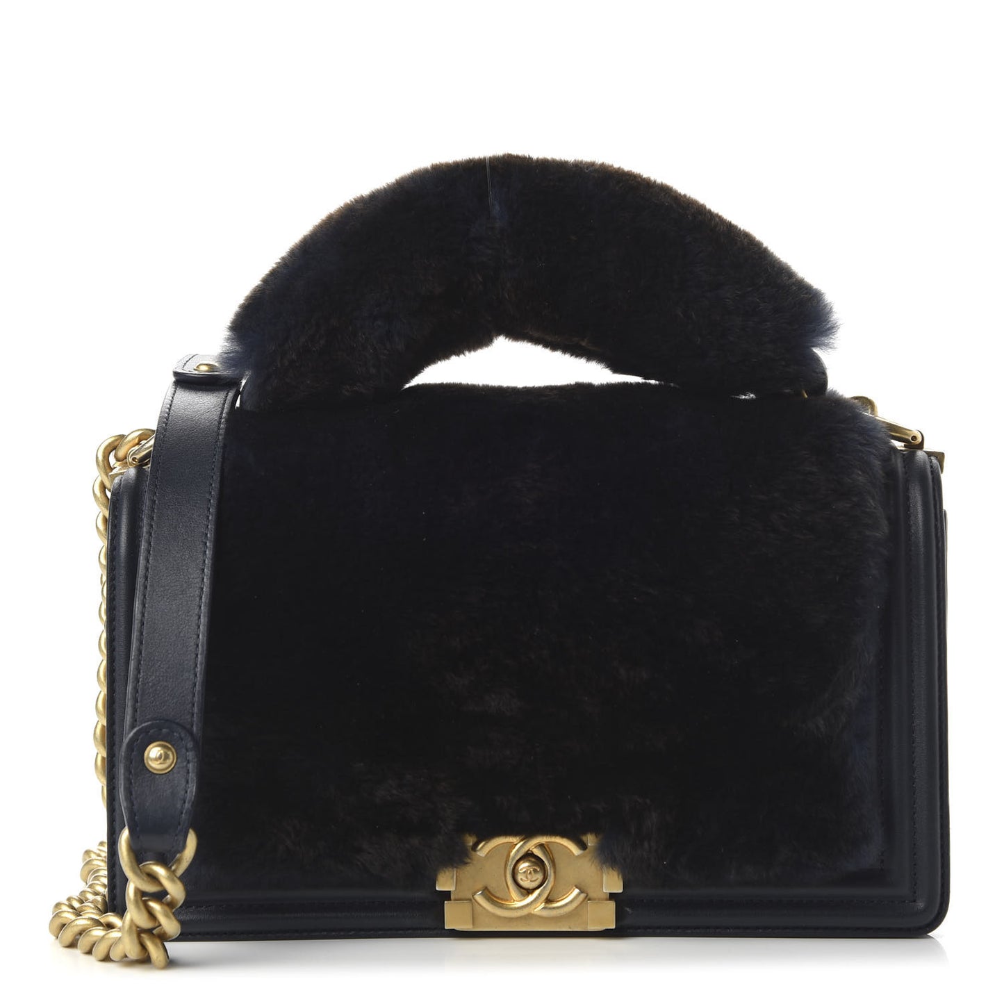 Orylag Medium Boy Top Handle Flap Navy