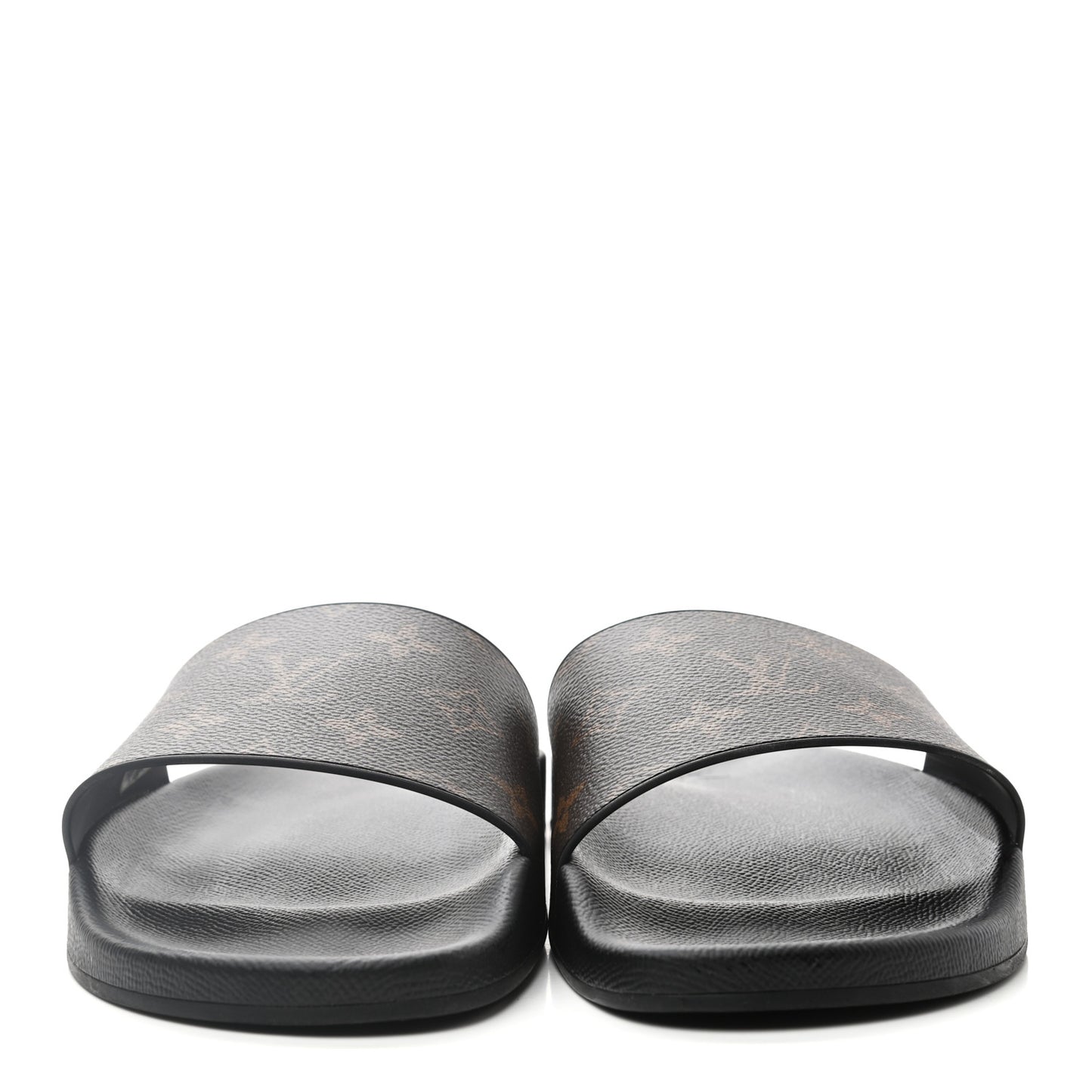 Rubber Monogram Mens Waterfront Mules 8 Macassar