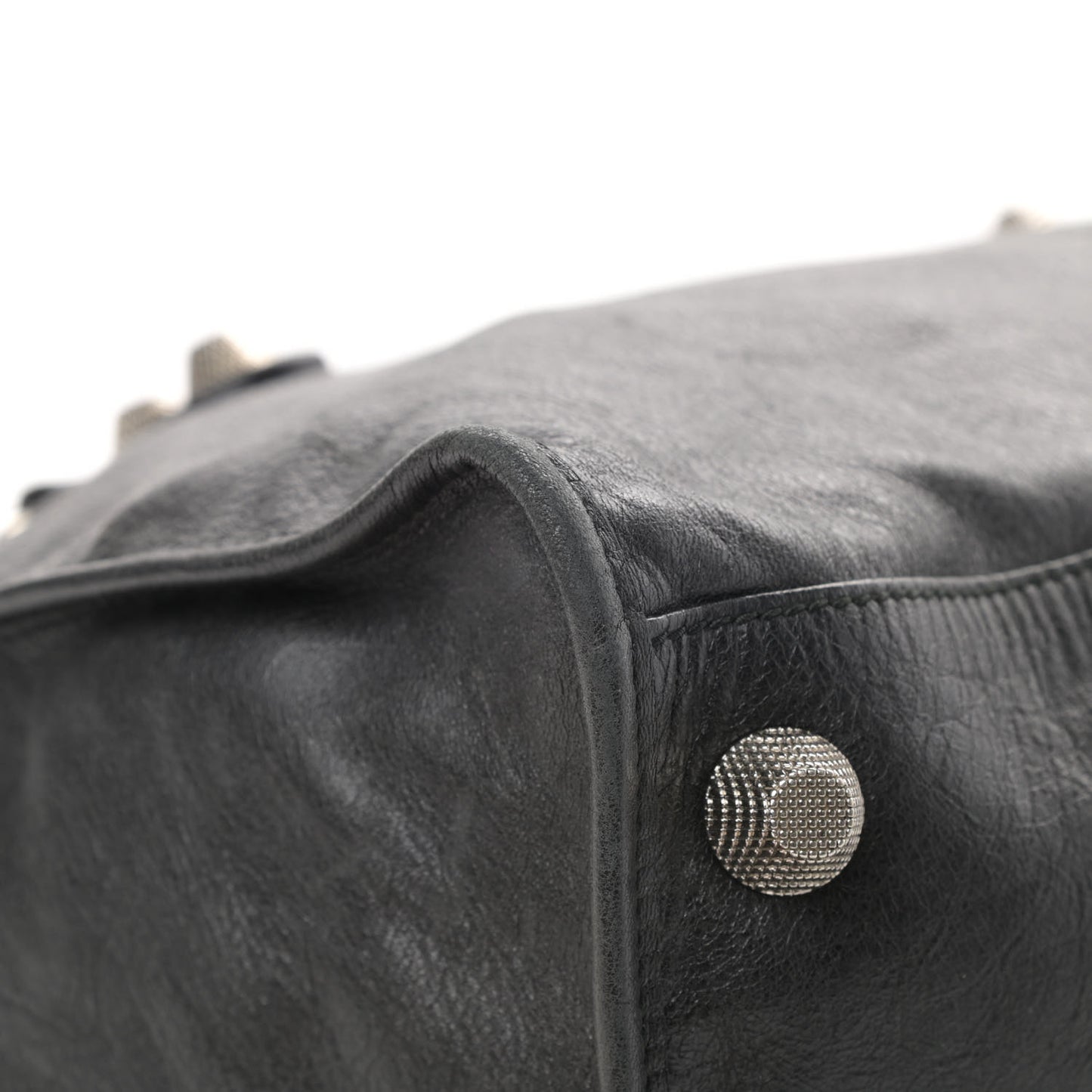 Agneau Giant 21 Silver Hardware Work Black