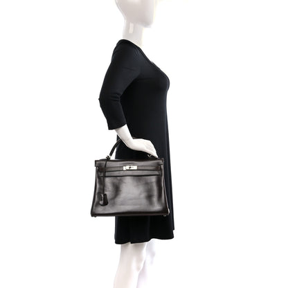 Hermes Box Kelly Retourne 32 Chocolate 2 of 9