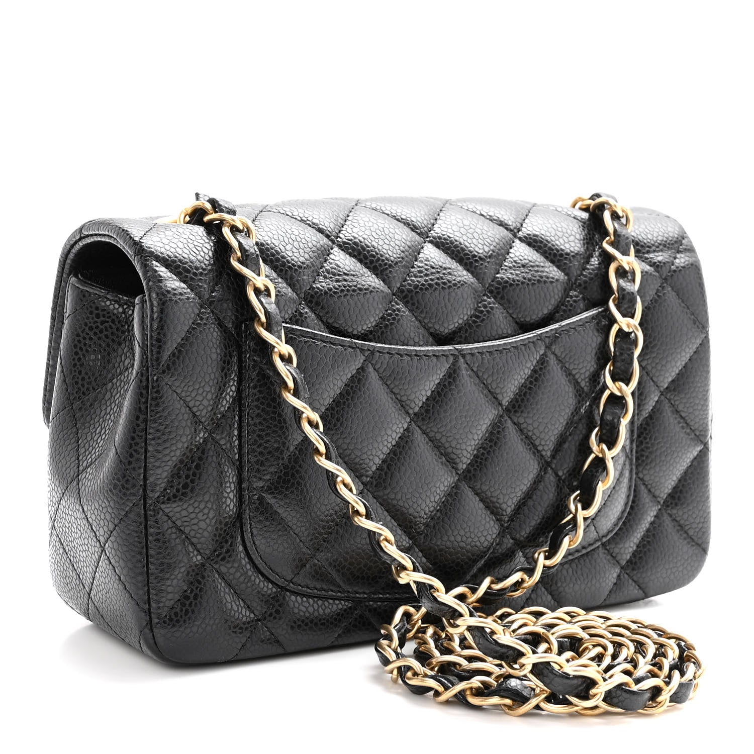 Chanel Caviar Quilted Mini Rectangular Flap Black 2 of 9