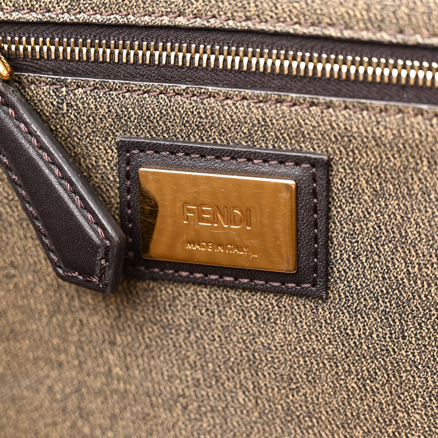 Zucca Spalmati Medium Roll Tote Tobacco Moro