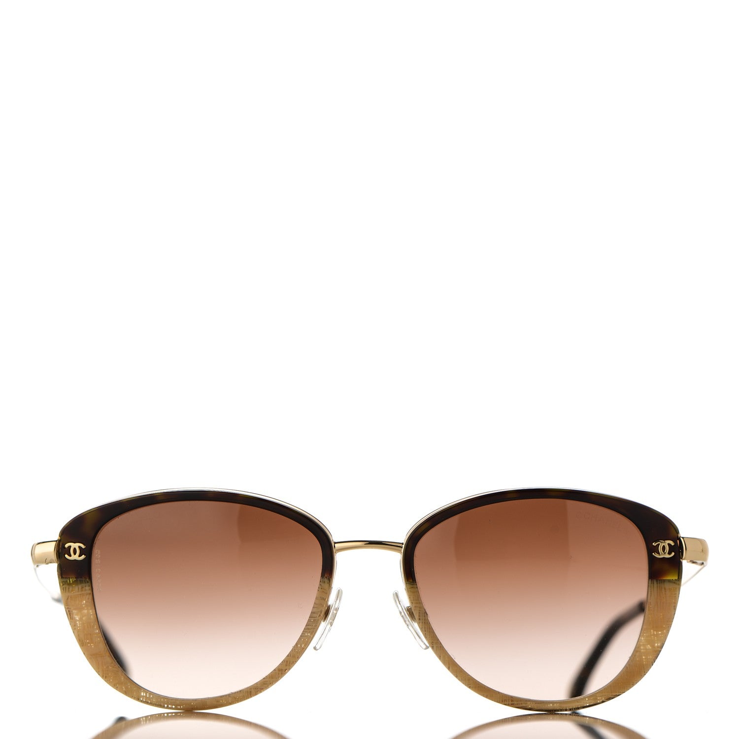 Chanel CC 4183 Sunglasses Beige Tortoise 2 of 8