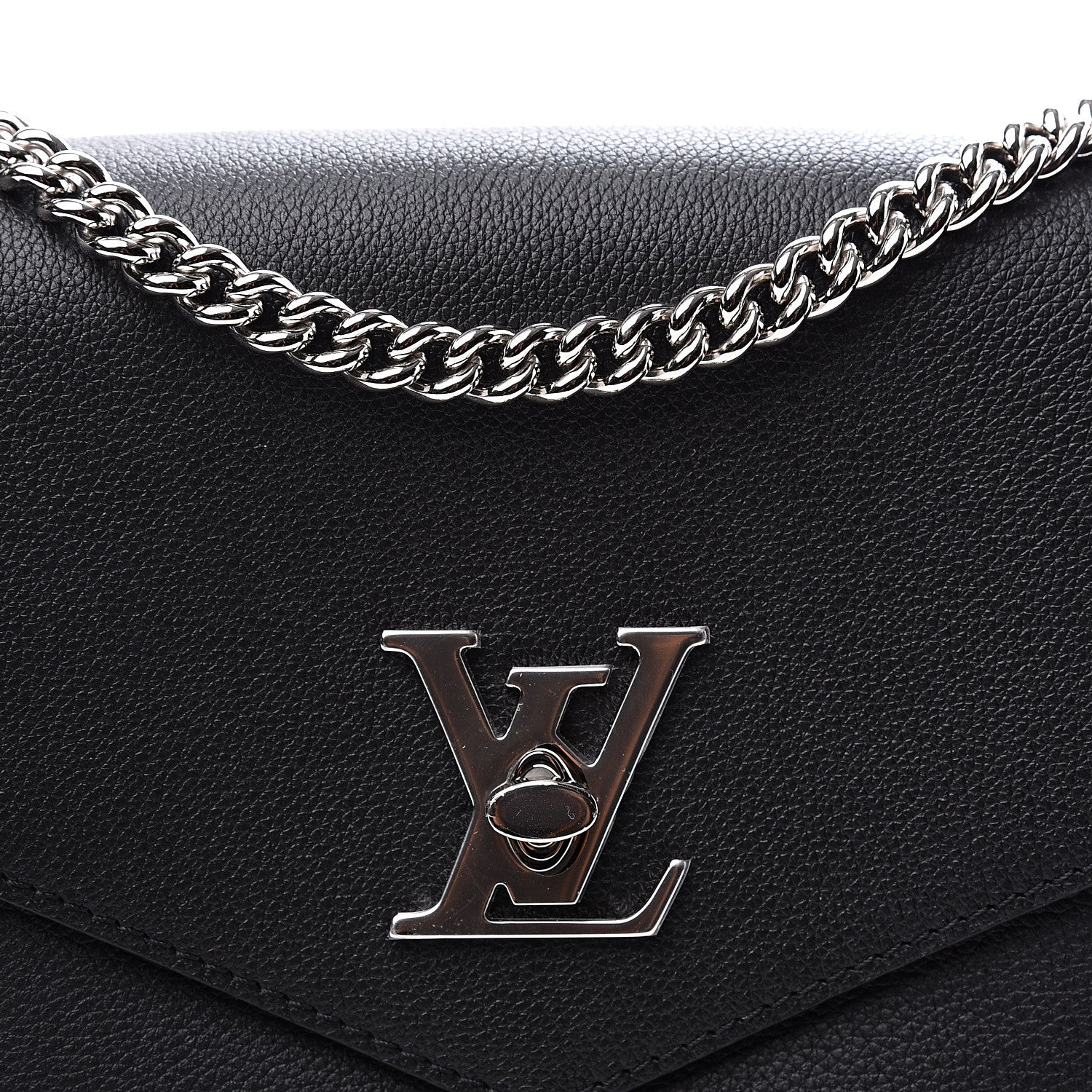 Louis Vuitton Soft Calfskin My Lockme Chain Bag BB Black 9 of 9