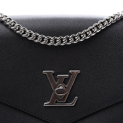 Louis Vuitton Soft Calfskin My Lockme Chain Bag BB Black 9 of 9
