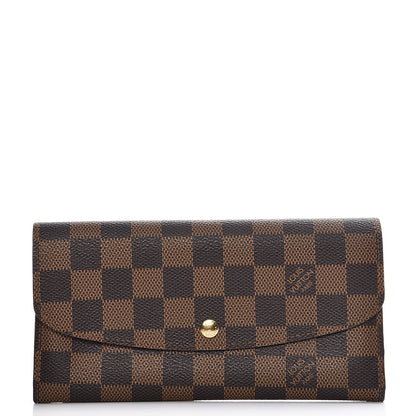Louis Vuitton Damier Ebene Emilie Wallet 1 of 7
