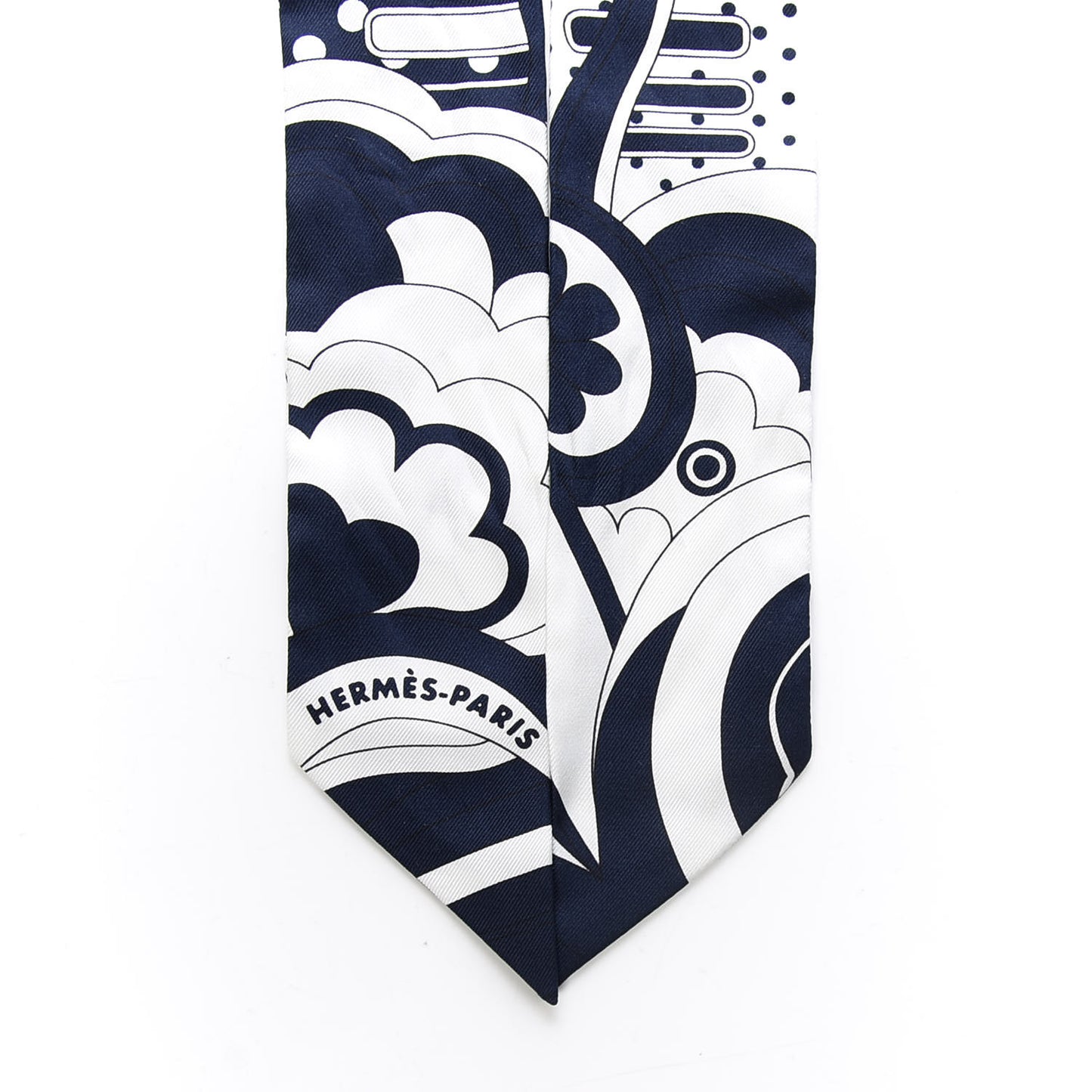 Silk Faubourg Rainbow Twilly Marine Blanc