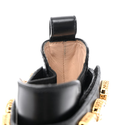 Gucci Calfskin Crystal GG Trip Chelsea Ankle Boots 37.5 Black 9 of 11