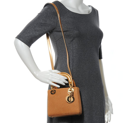 Christian Dior Suede Diorissimo Mini Lady Dior Gold 2 of 7
