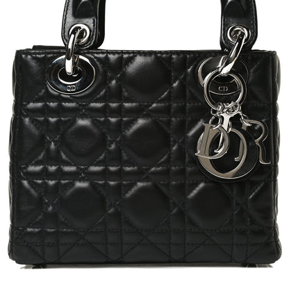 Christian Dior Lambskin Cannage Mini Lady Dior Black 8 of 15