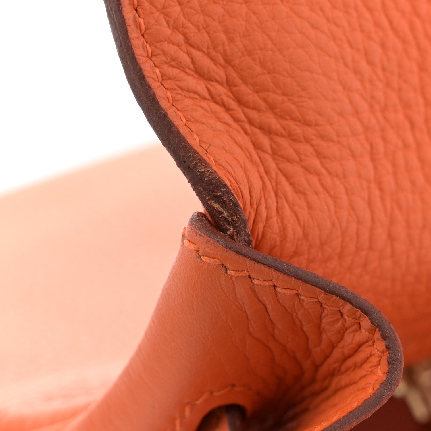 Hermes Togo Kelly Retourne 32 Orange 11 of 12