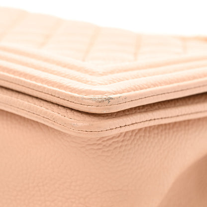 Chanel Caviar Quilted Medium Boy Flap Beige 11 of 11