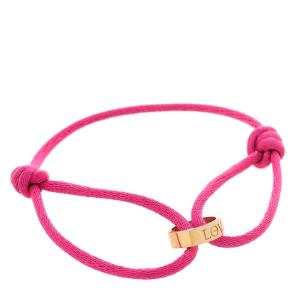 Cartier 18K Pink Gold Charity LOVE Adjustable Cord Bracelet Pink 1 of 7