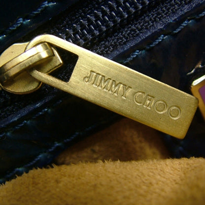 Jimmy Choo Patent Suede Monna /L Tote Blue 11 of 11