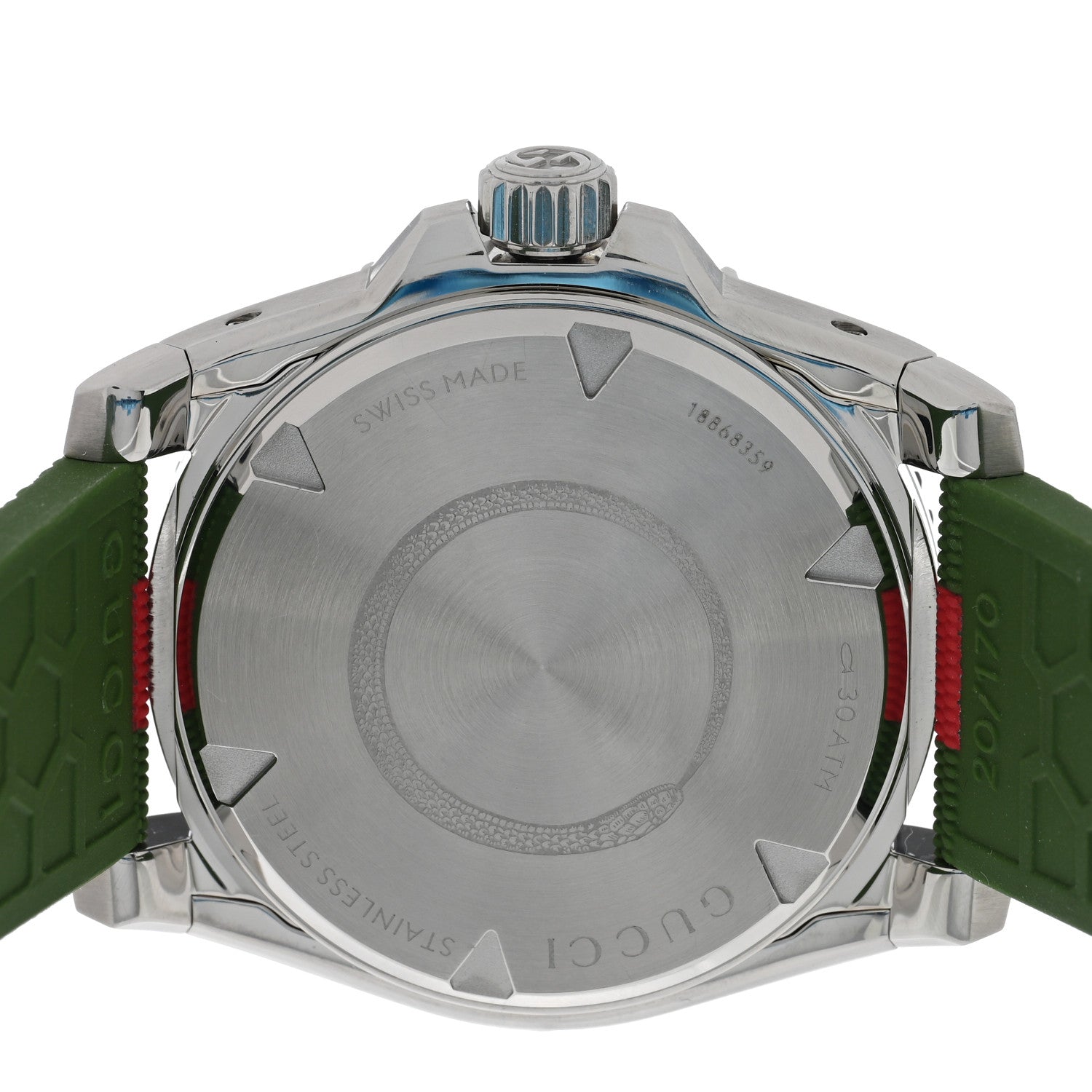 Gucci Stainless Steel Rubber 40mm Dive Automatic Watch Black 4 of 5